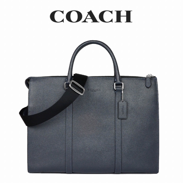 コーチ COACH アウトレット メンズ バッグ ビジネスバッグ CE439 SVBHP(シルバー×ミッドナイト　ネイビー) ネイビー