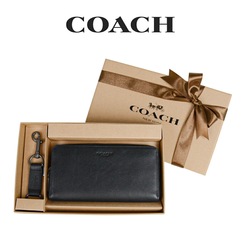 ☆ コーチ COACH アウトレット メンズ 財布 長財布 F58928 BLK