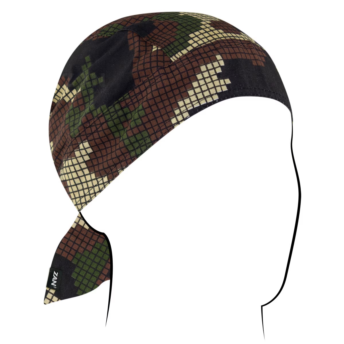 ZAN headgear] バンダナキャップ コットン100% ドゥーラグ ヘルメット
