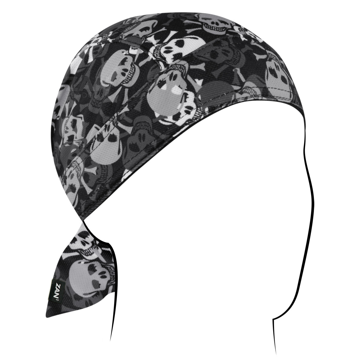 conp バンダナキャップ　ドット ZAN headgear] マイクロメッシュ ヘルメットインナー バンダナ