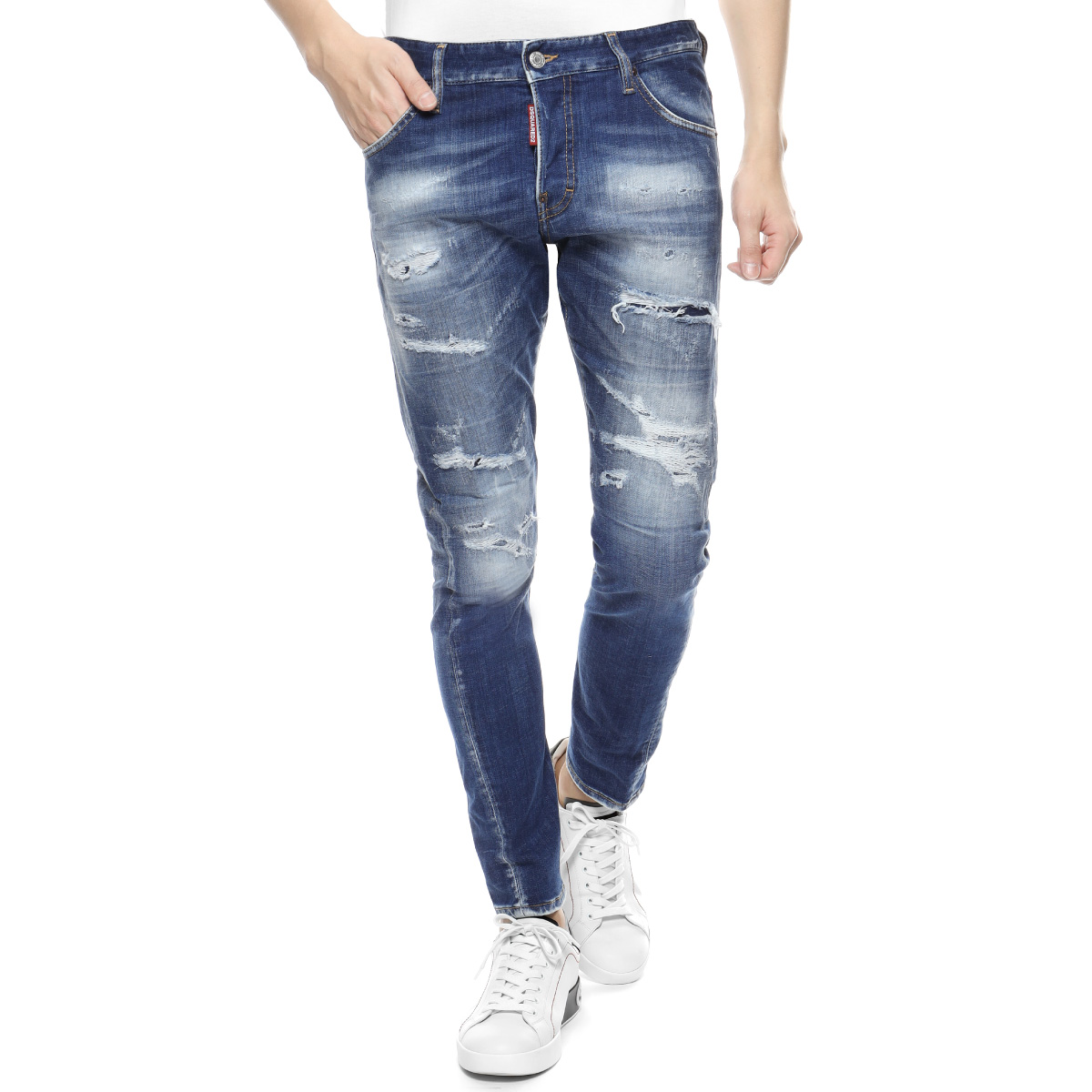 DSQUARED 2 ディースクエアード クラッシュ＆リメイク加工 ジーンズ  