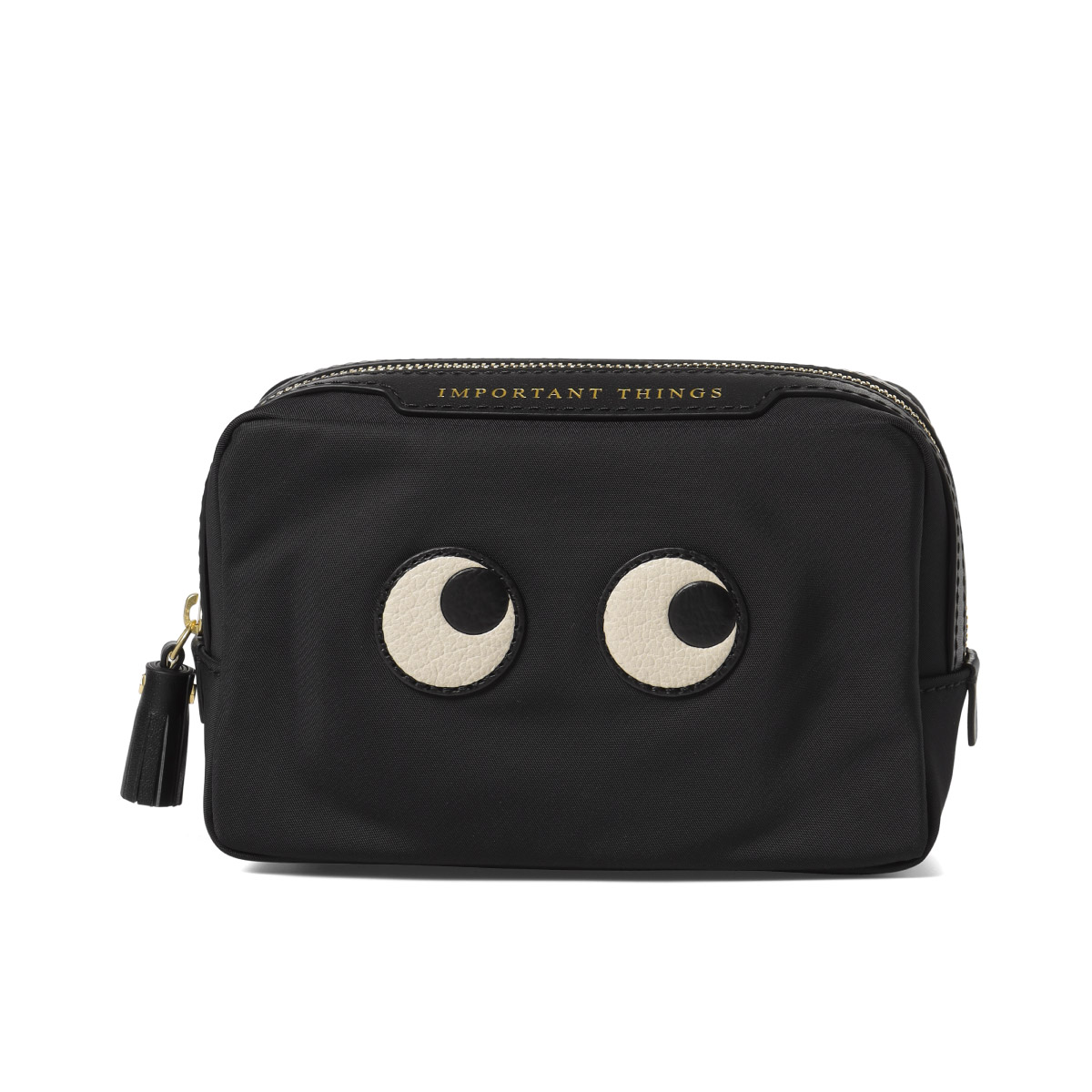 Anya Hindmarch IMPORTANT THINGSポーチ ネイビー Anya Hindmarch IMPORTANT THINGSポーチ ネイビー