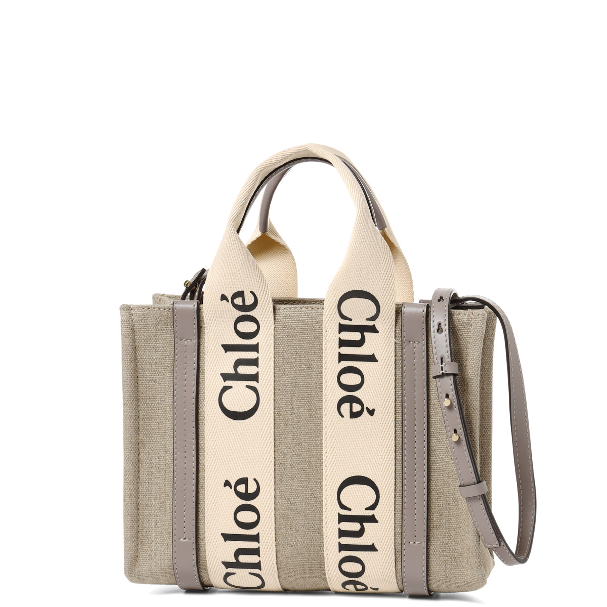 CHLOE クロエ ショルダー付 トートバッグ スモール WOODY ウッディ CHC22AS397 I26 00O｜importshopdouble｜02