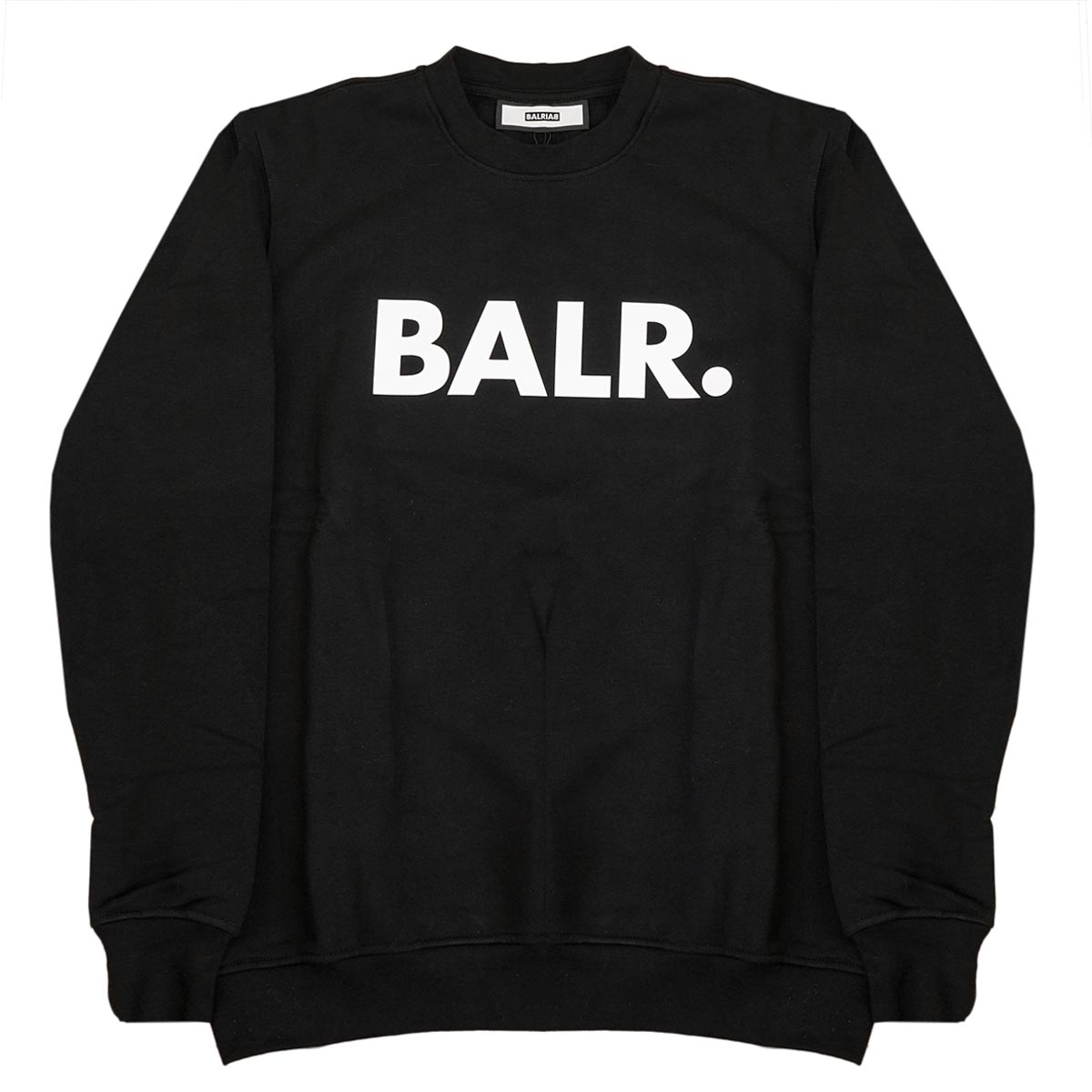 舗 トレーナー BALR ボーラー 長袖 男性 Black ブラック Crewneck