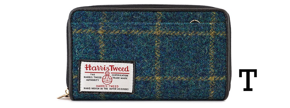 Harris Tweed 青 ツイード 長財布 Amazon.co.jp: [ハリスツイード] HarrisTweed 長財布 レディース