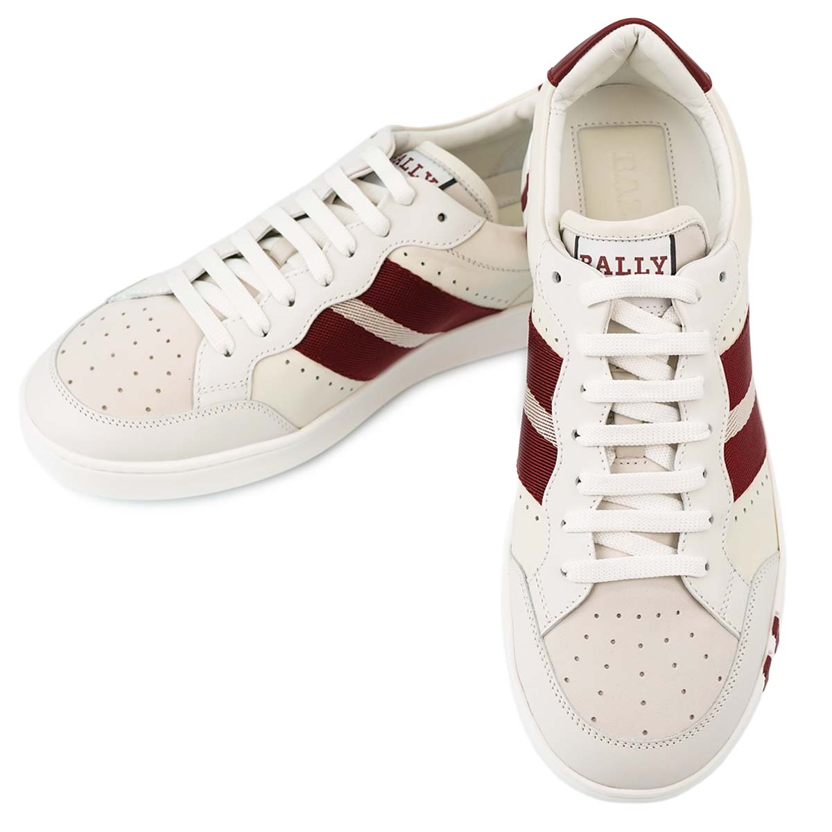 BALLY バリー スニーカー 6231628 SNEAKER WISSAL-PRINT メンズ シューズ WHITE-BALLY RED ホワイト