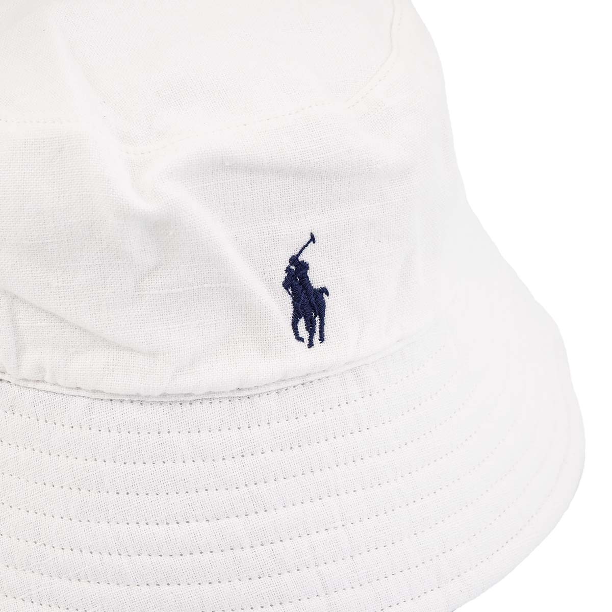 Polo Ralph Lauren ポロラルフローレン バケットハット 455938465 LINEN BUCKET-HAT レディース メンズ 帽子  DECKWASH WHITE ホワイト