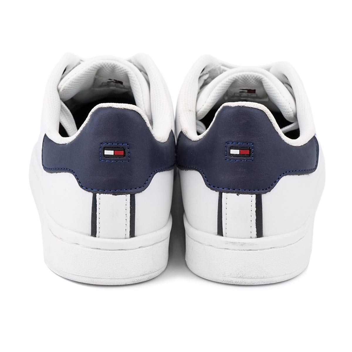 トミー ヒルフィガー   NEAT WHITE C-NK SS （ネイビー） トミー ヒルフィガー TOMMY HILFIGER NEAT WHITE C-NK SS