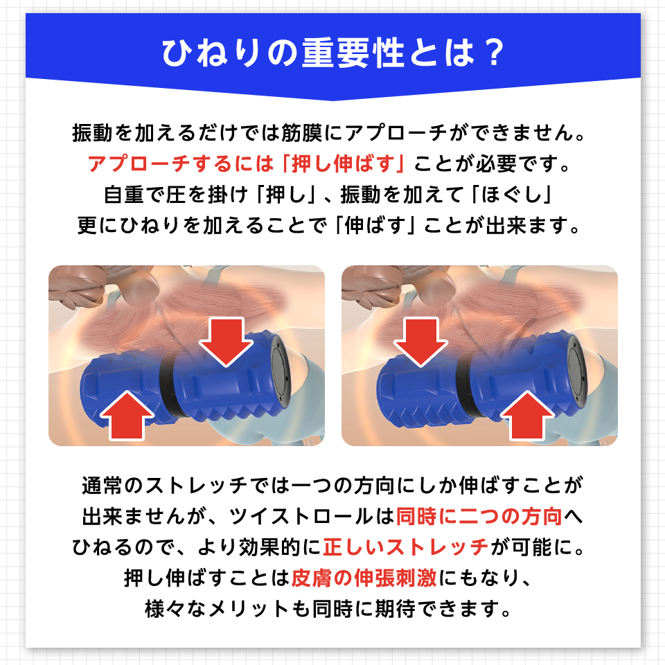 ライフフィット ツイストロール ストレッチローラー ストレッチ 首 肩