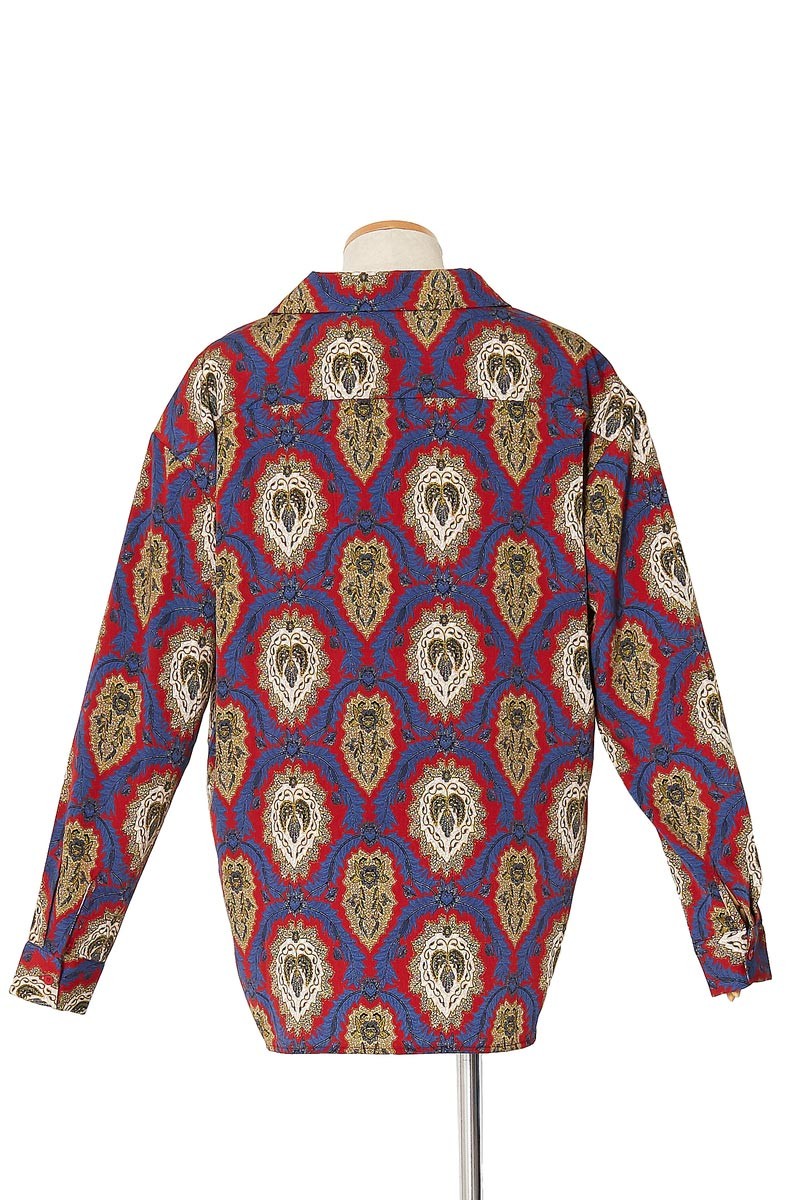 improves（インプローブス） 開襟シャツ ペイズリー柄 オープンカラー