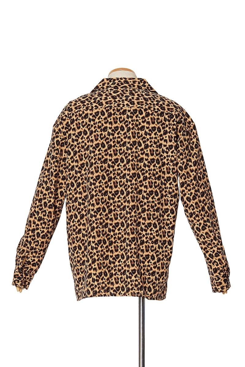 improves（インプローブス） 開襟シャツ レオパード ヒョウ柄 オープン