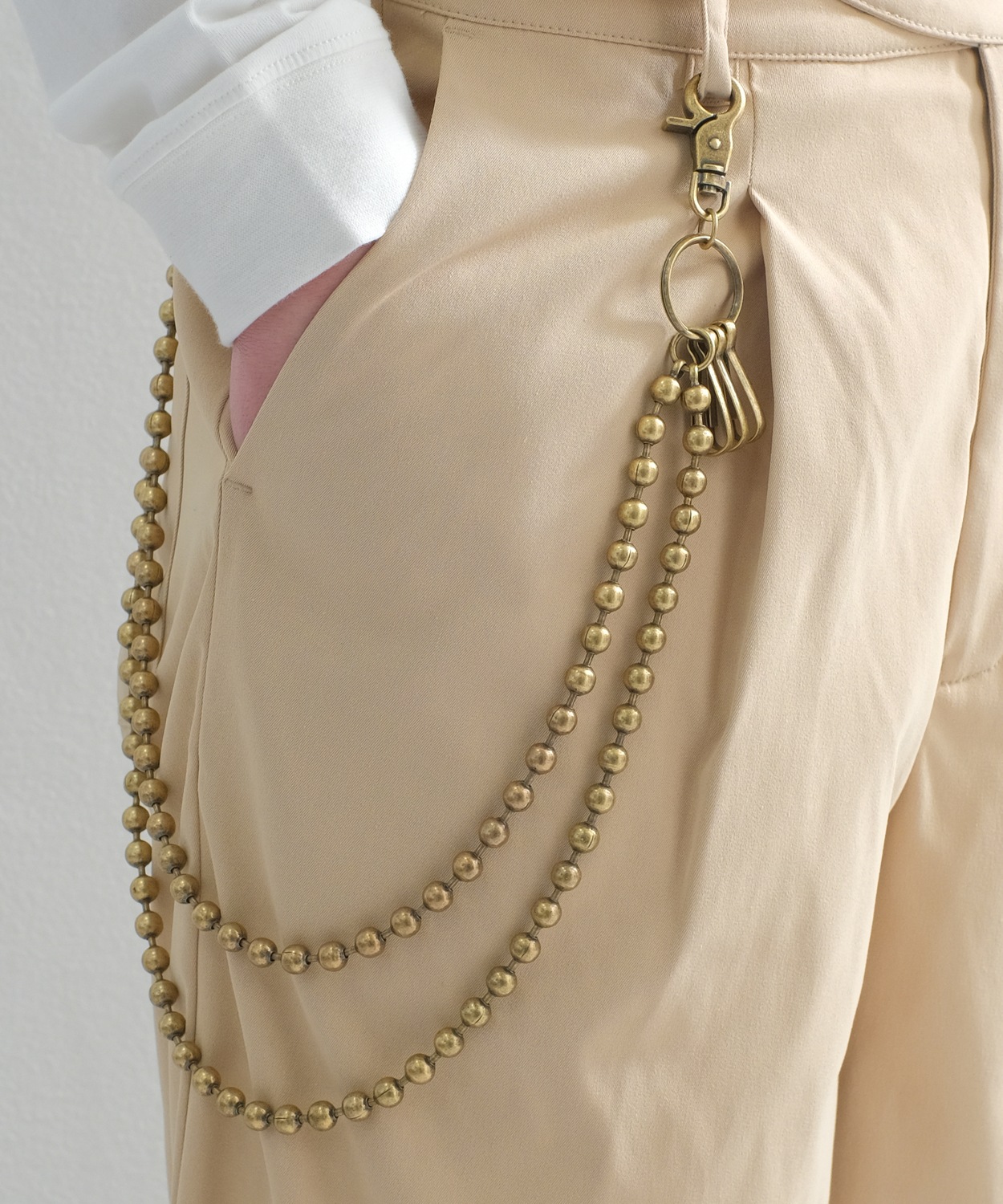 ウォレットチェーン メンズ 8m/m カットボール チェーン 小物 アクセサリー ユニセックス セレクト アメカジ カジュアル 古着MIX スケーター ストリート 韓国 | improves | 03