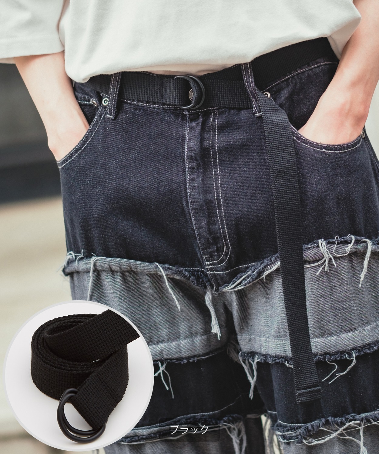 ベルト メンズ Dカン リングベルト ラインデザイン カラフル セレクト アメカジ カジュアル 古着MIX スケーター ストリート 韓国ファッション | improves | 01