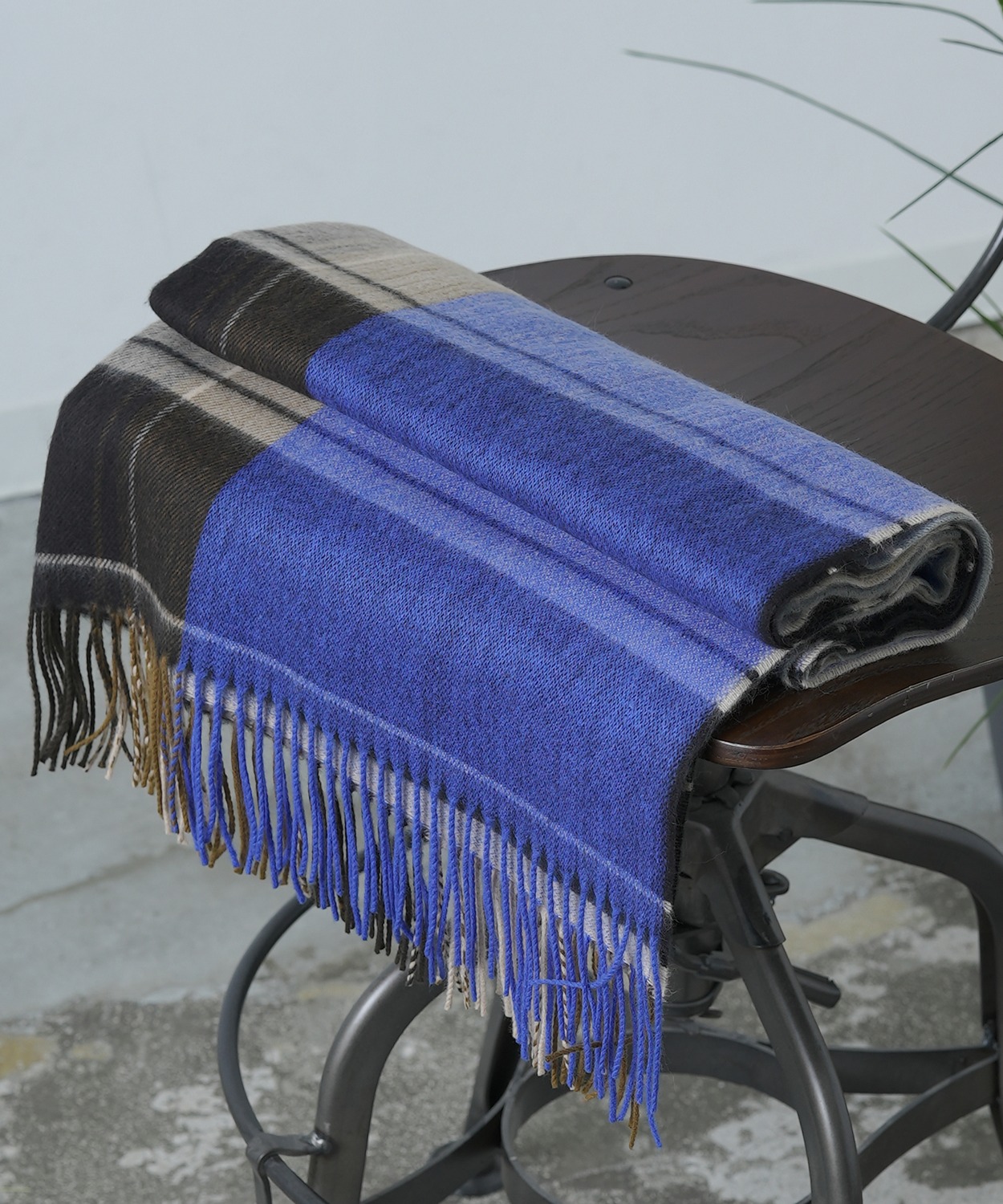 マフラーバッグ メンズ レディース 大判 チェック 襟巻き ストール フリンジ カジュアル スケーター ストリート 韓国ファッション きれいめ セレクト | improves | 10