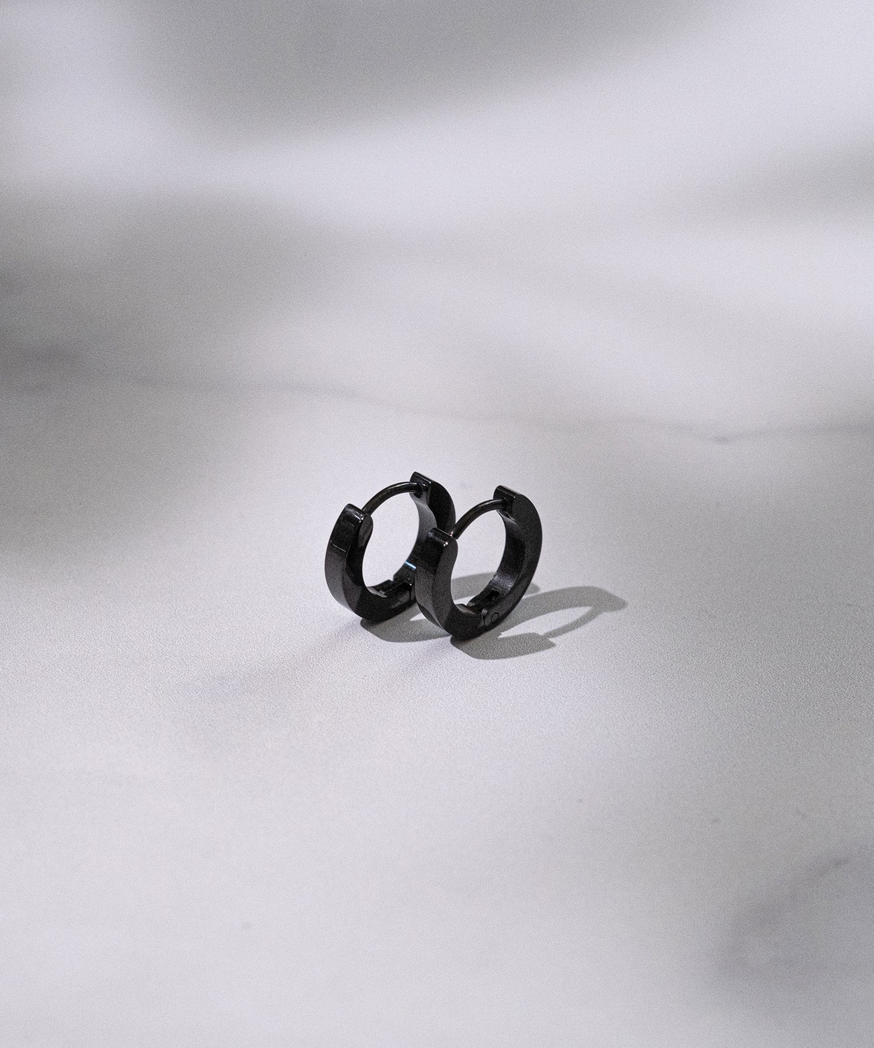 ピアス メンズ レディース リングピアス アクセサリー アメカジ カジュアル スケーター ストリート 韓国ファッション きれいめ ブラック | improves | 01