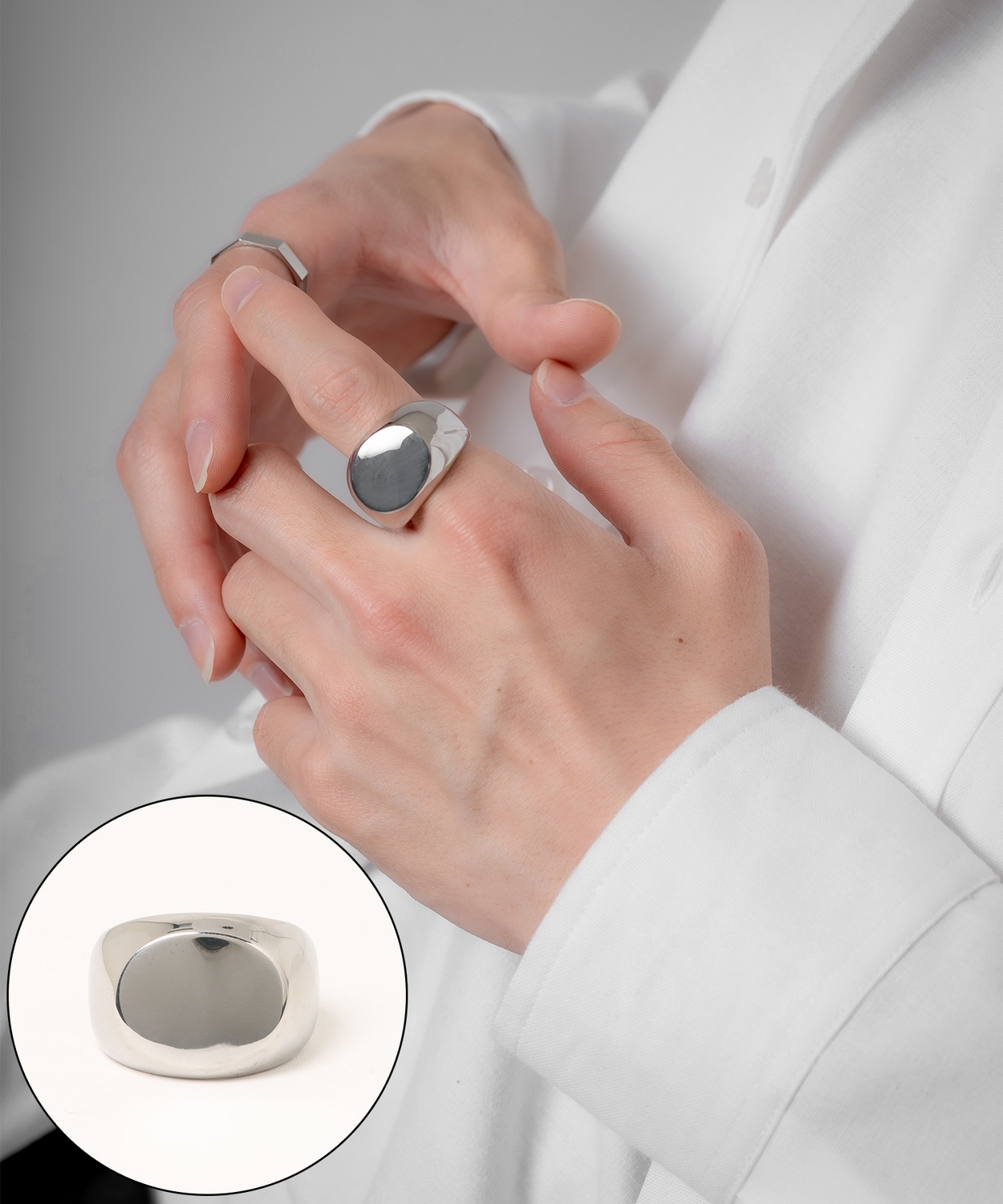 リング メンズ レディース 指輪 ワイドリング 大きい指輪 セレクト アメカジ カジュアル 古着MIX スケーター ストリート 韓国ファッション ブラック | improves | 01