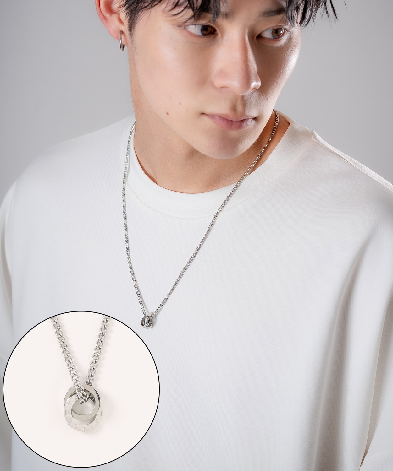 ネックレス メンズ 首飾り リングネックレス チャーム セレクト アメカジ カジュアル 古着MIX スケーター ストリート 韓国ファッション | improves | 06