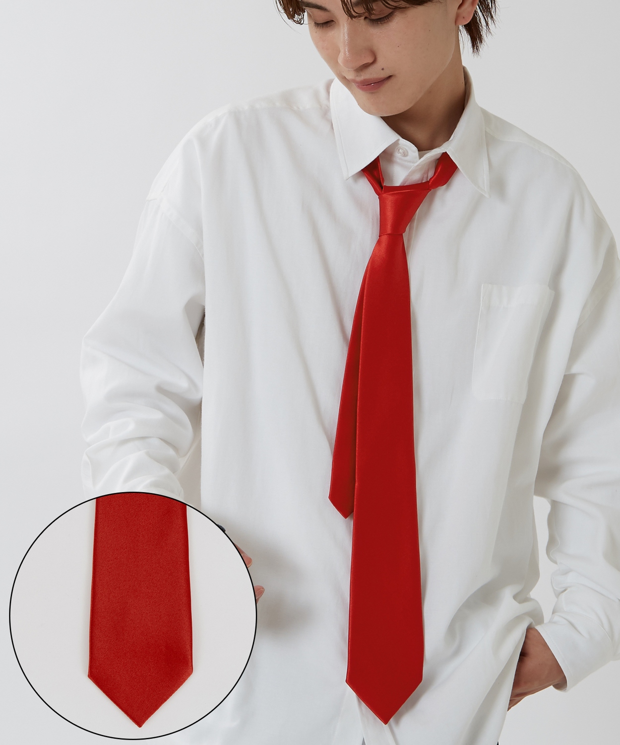 ネクタイ メンズ 無地 タイ シンプル きれいめ ビジネス ベーシック トラッド セレクト アメカジ カジュアル 古着MIX 韓国ファッション | improves | 05