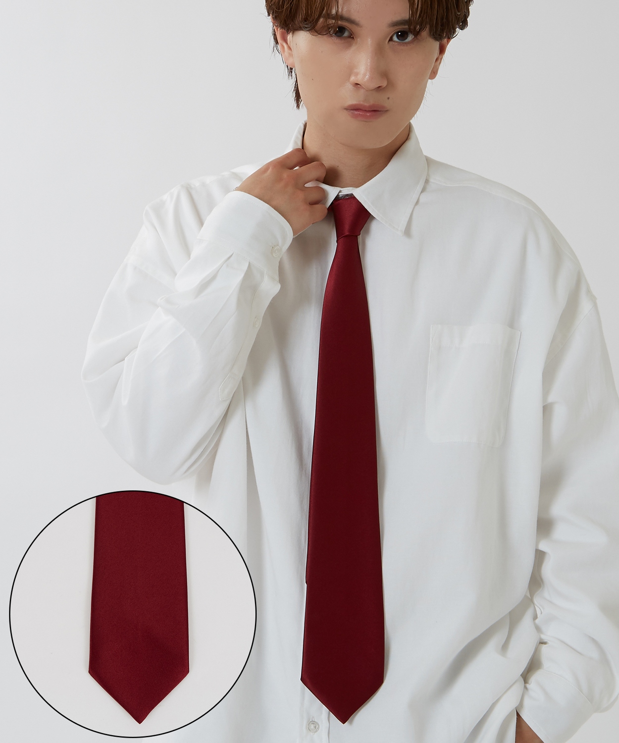 ネクタイ メンズ 無地 タイ シンプル きれいめ ビジネス ベーシック トラッド セレクト アメカジ カジュアル 古着MIX 韓国ファッション | improves | 06