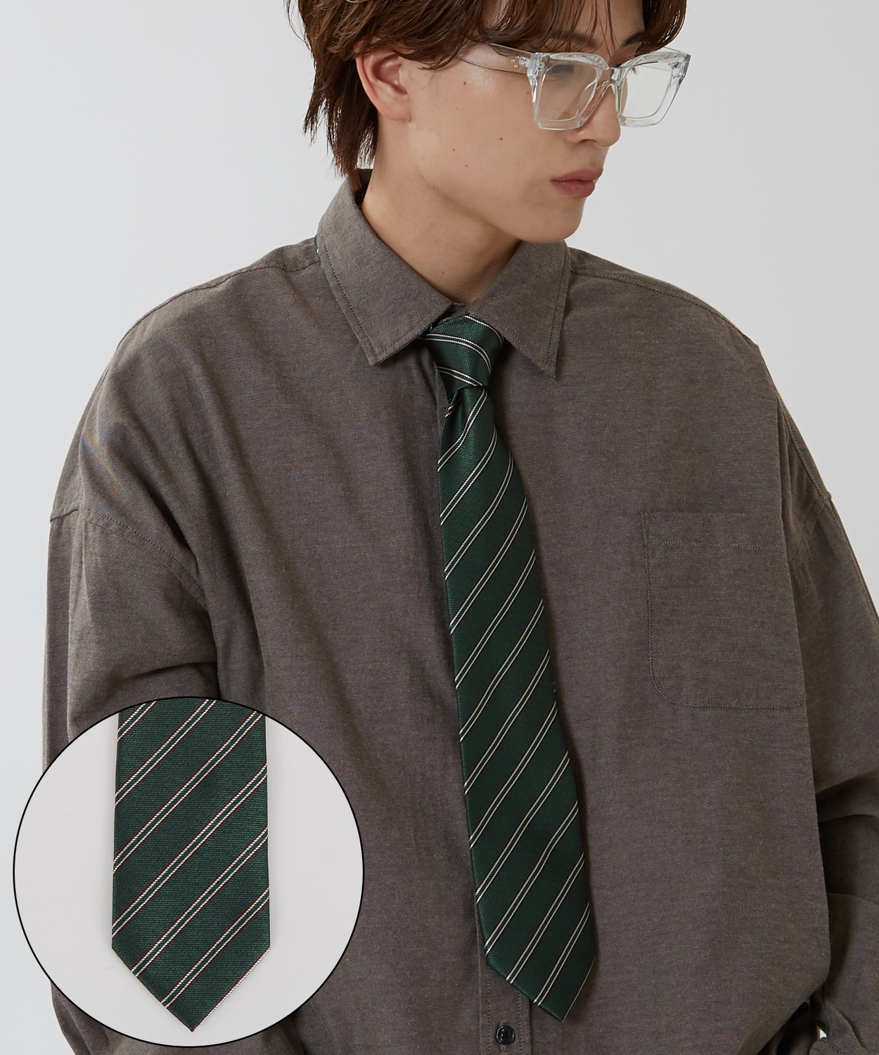 ネクタイ メンズ 総柄 レジメンタルストライプ タイ シンプル きれいめ ビジネス ベーシック トラッド セレクト アメカジ カジュアル 古着MIX 韓国 | improves | 02