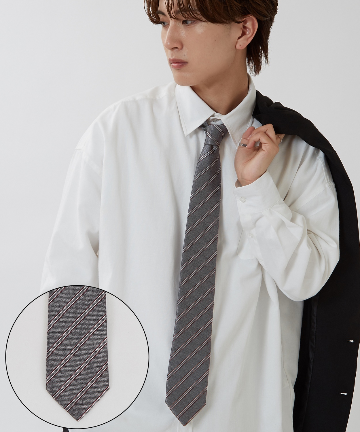 ネクタイ メンズ 総柄 レジメンタルストライプ タイ シンプル きれいめ ビジネス ベーシック トラッド セレクト アメカジ カジュアル 古着MIX 韓国 | improves | 06