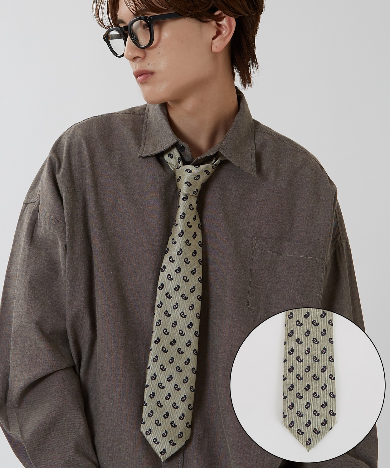 ネクタイ メンズ 総柄 小紋 タイ シンプル きれいめ ビジネス ベーシック トラッド セレクト アメカジ カジュアル 古着MIX 韓国ファッション | improves | 06