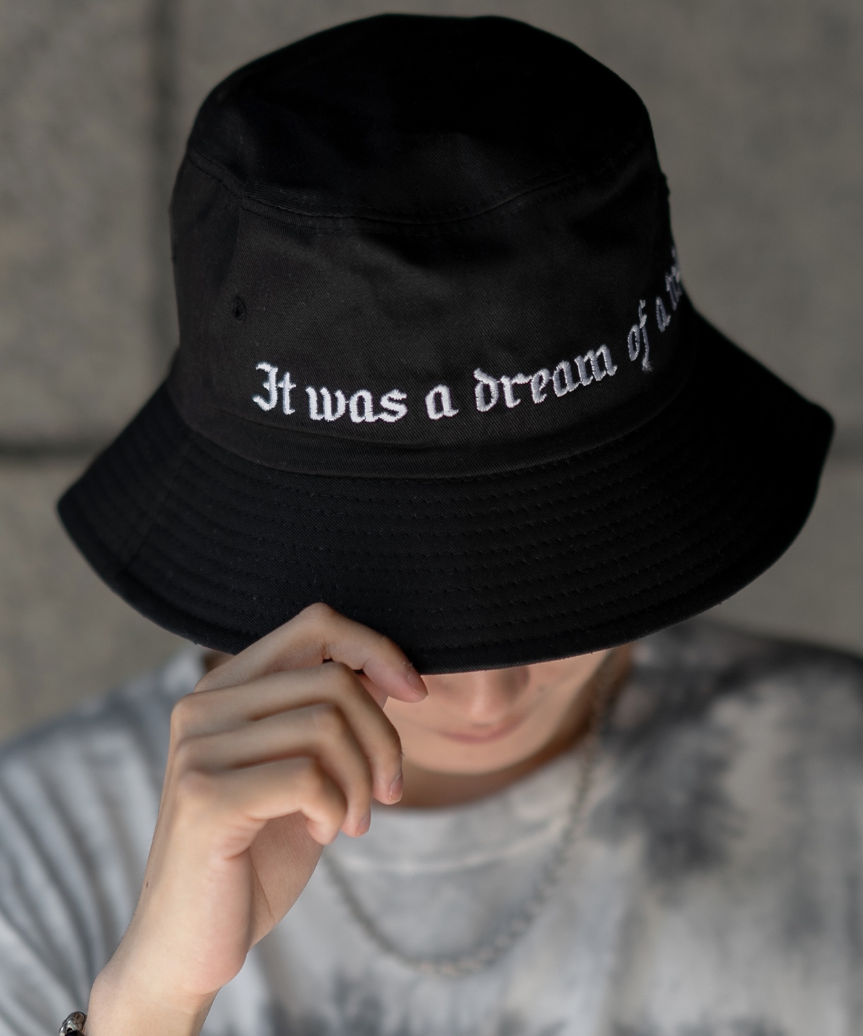 バケットハット メンズ コットン ロゴ プリント ハット シンプル 大人カジュアル アメカジ カジュアル ストリート 古着MIX 韓国ファッション | improves | 03