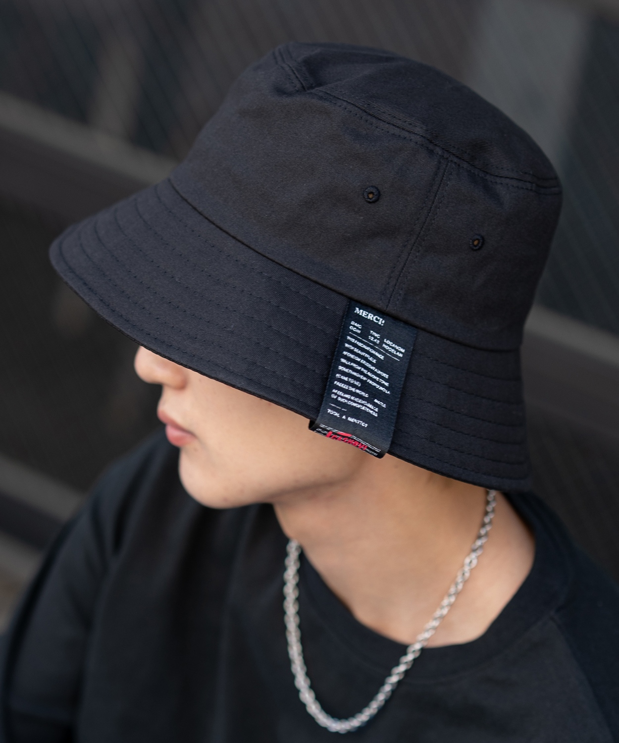 バケットハット メンズ コットン ロゴ プリント ハット シンプル 大人カジュアル アメカジ カジュアル ストリート 古着MIX 韓国ファッション | improves | 02