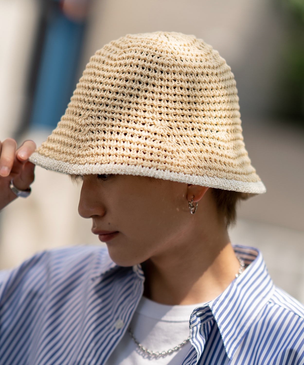 クロシェハット メンズ ポリエステル クローシェハット シンプル 大人カジュアル アメカジ カジュアル ストリート 古着MIX 韓国ファッション | improves | 02