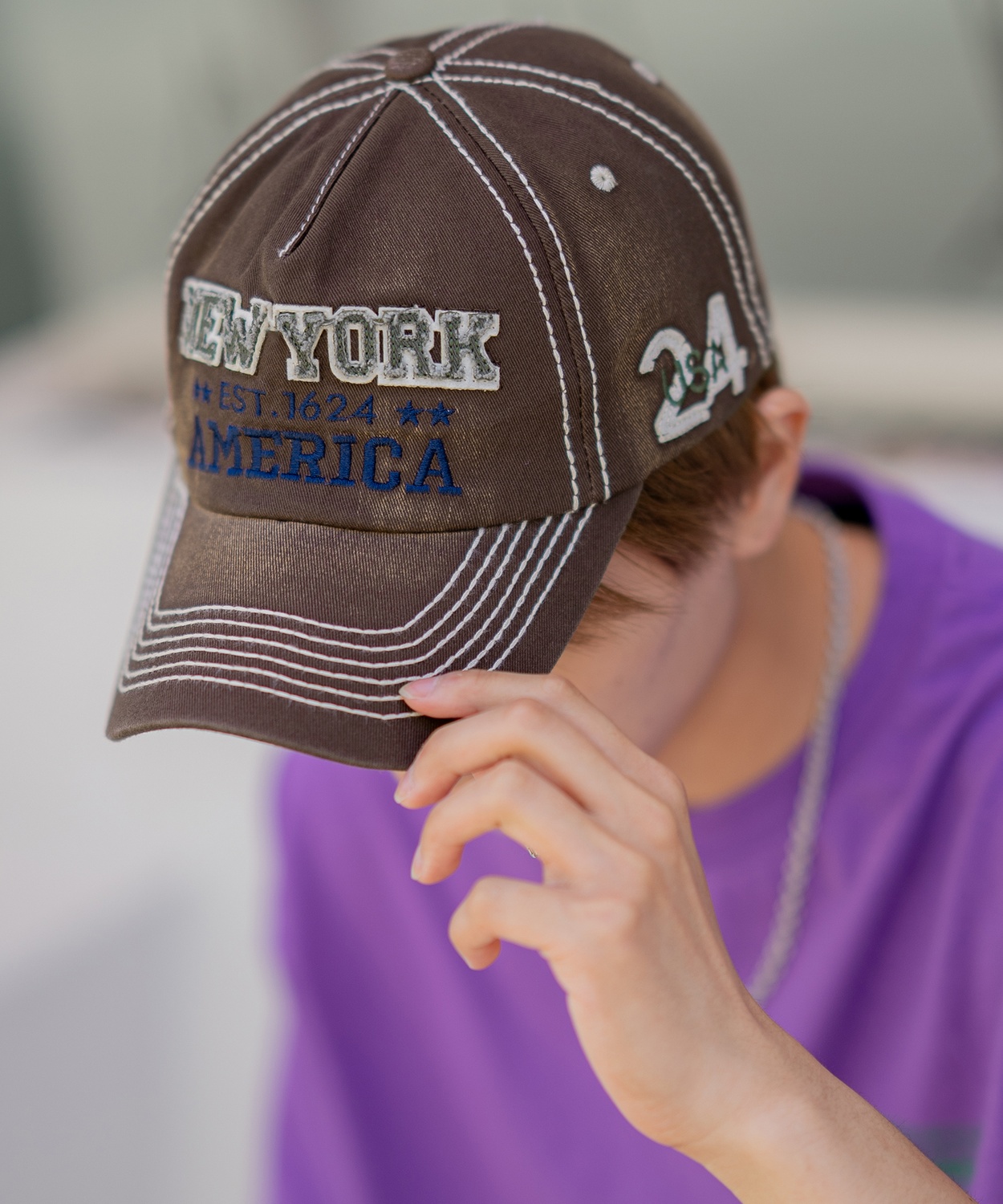 キャップ メンズ ヴィンテージ加工 ベースボールキャップ 帽子 大人カジュアル アメカジ カジュアル ストリート 古着MIX 韓国ファッション | improves | 01