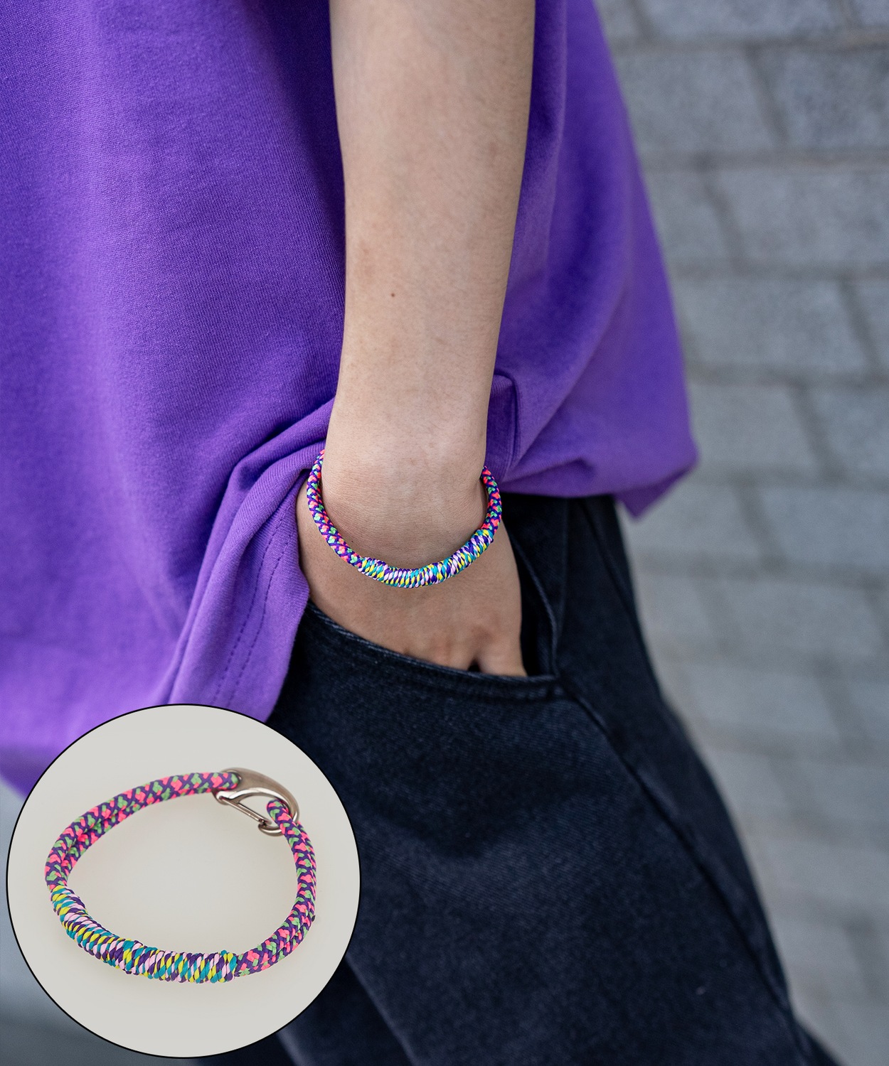 ブレスレット メンズ カラビナブレスレット 大人カジュアル アメカジ カジュアル ストリート 古着MIX 韓国ファッション | improves | 07