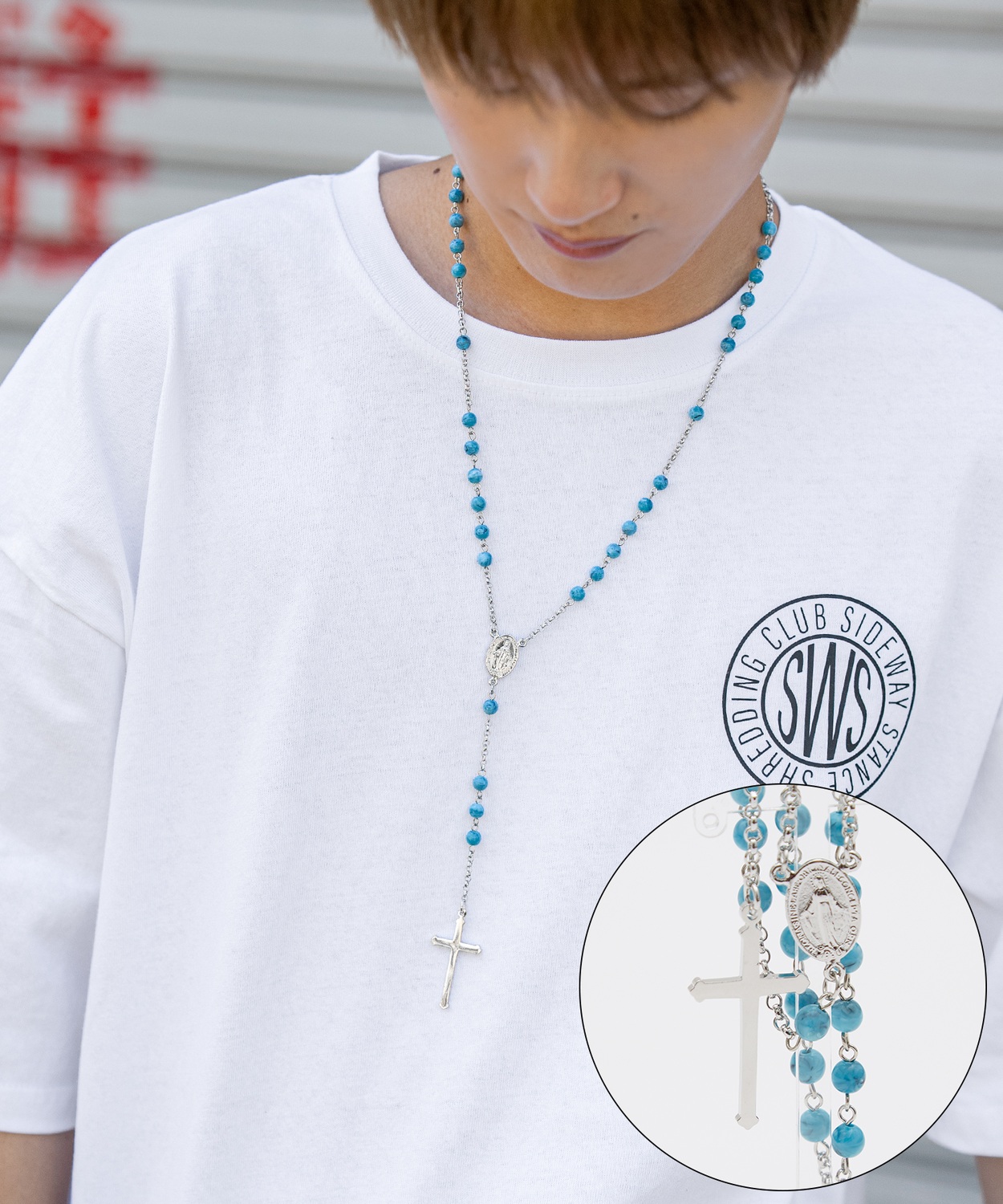 ネックレス メンズ ロザリオ クロス 首飾り 大人カジュアル アメカジ カジュアル ストリート 古着MIX 韓国ファッション | improves | 01