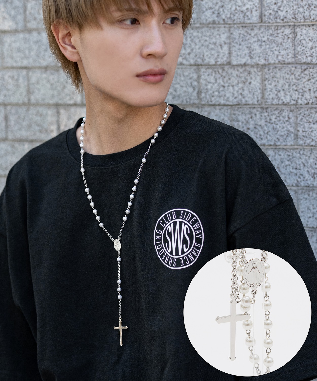 ネックレス メンズ ロザリオ クロス 首飾り 大人カジュアル アメカジ カジュアル ストリート 古着MIX 韓国ファッション | improves | 03