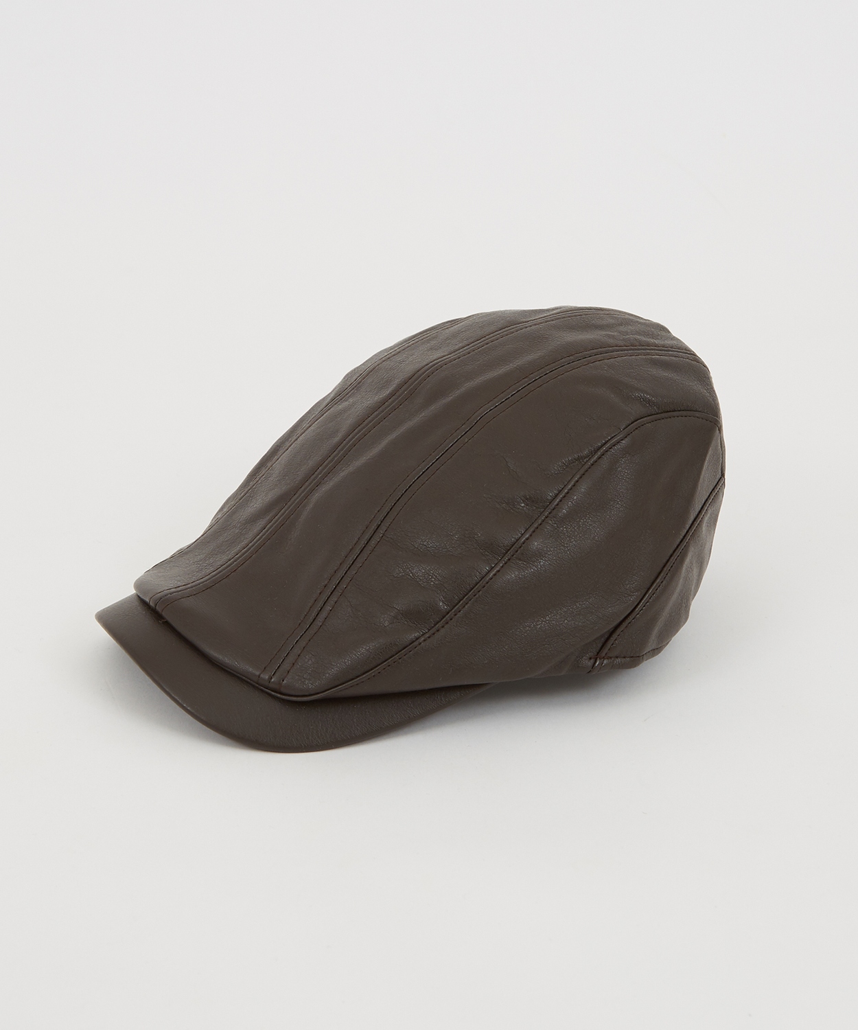 ハンチング メンズ シンセティックレザー 合成皮革 帽子 セレクト トラディショナル 大人カジュアル 英国 キレイめ シンプル ベーシック アメカジ 古着MIX 韓国 | improves | 01