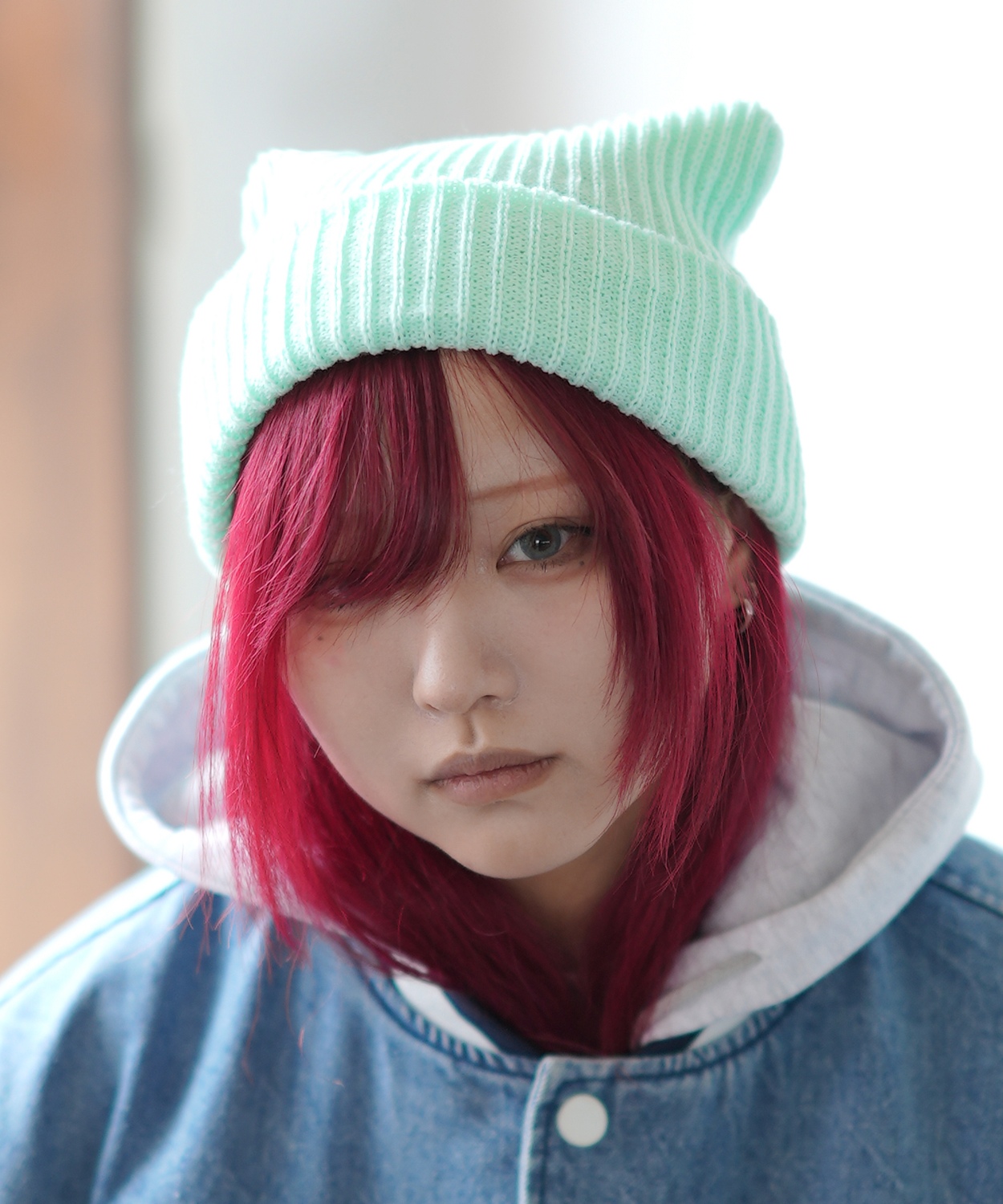 ニット帽 メンズ ユニセックス 猫耳 ニットキャップ ビーニー ストリート 原宿系 古着MIX 韓国ファッション | improves | 04