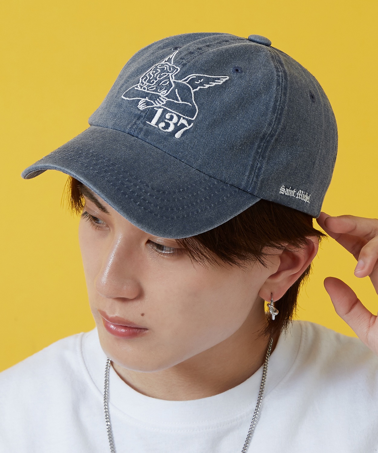 キャップ メンズ レディース 天使 刺しゅう ツイル ストリート スケーター アメカジ 古着MIX 韓国ファッション Y2K | improves | 03