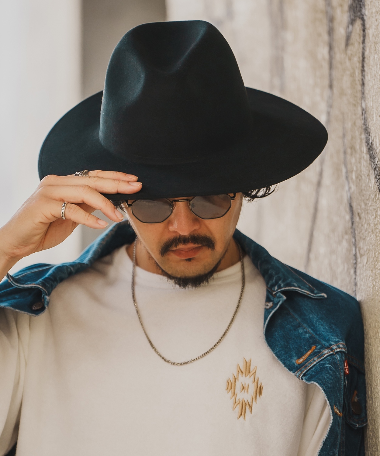 ハット メンズ レディース フェルトハット ストリート スケーター アメカジ 古着MIX 韓国ファッション | improves | 02