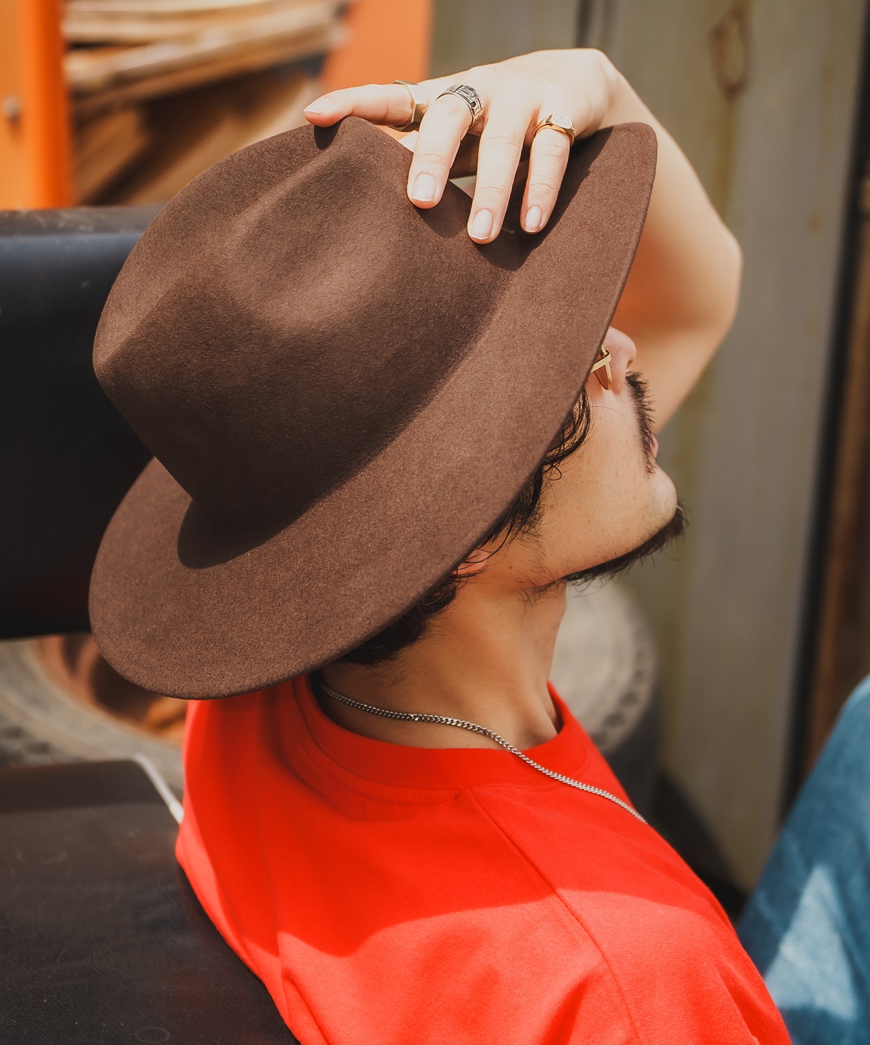 ハット メンズ レディース フェルトハット ストリート スケーター アメカジ 古着MIX 韓国ファッション | improves | 03