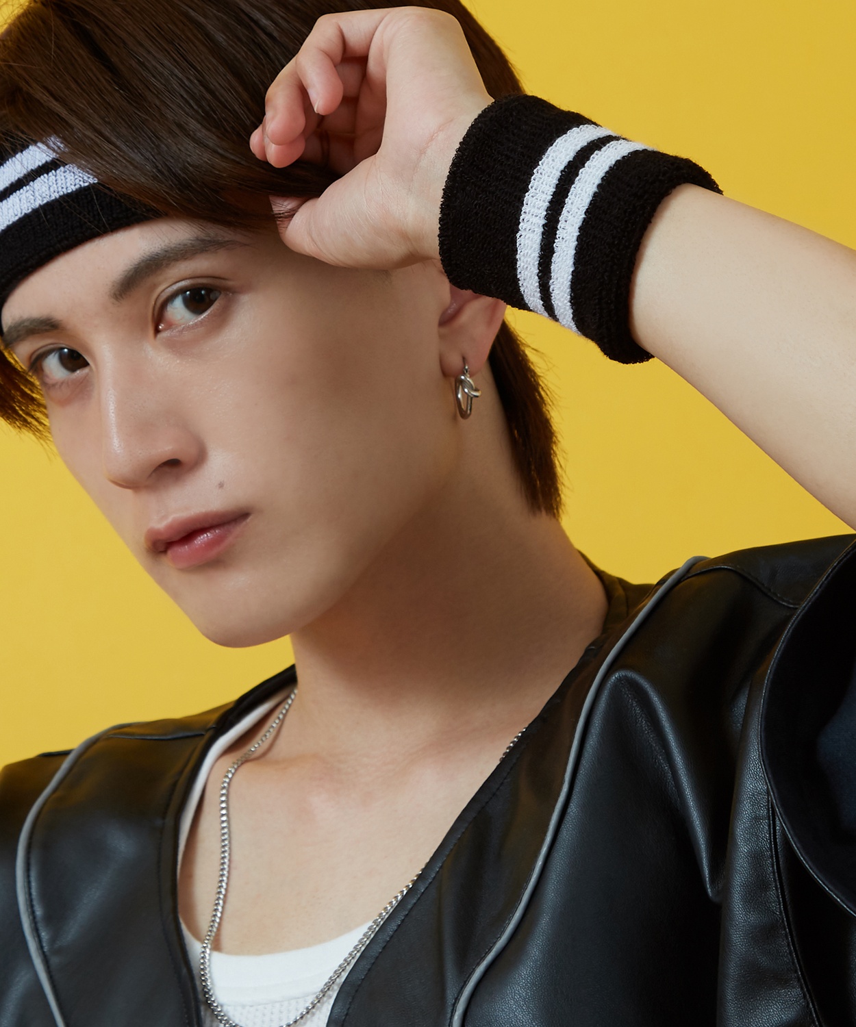 リストバンド メンズ レディース 帽子 スポーツ ダンス アクセサリー フェス スケーター ストリート アメカジ カジュアル 韓国ストリート Y2K | improves | 05