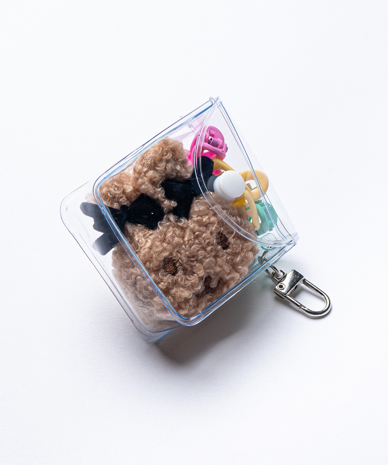 キーホルダー ガチャ詰めポーチ クリアポーチ 刺しゅう マスコット バッグチャーム 韓国ファッション ストリート 雑貨 セット | improves | 06