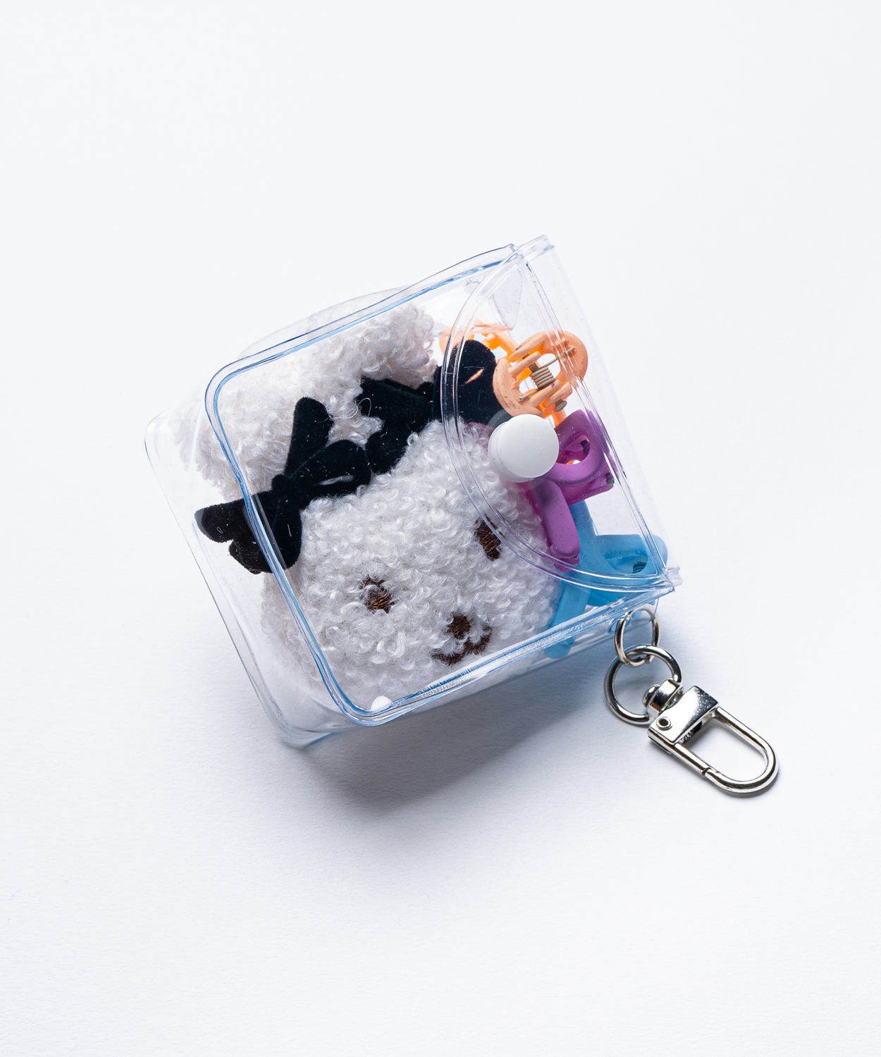 キーホルダー ガチャ詰めポーチ クリアポーチ 刺しゅう マスコット バッグチャーム 韓国ファッション ストリート 雑貨 セット | improves | 07