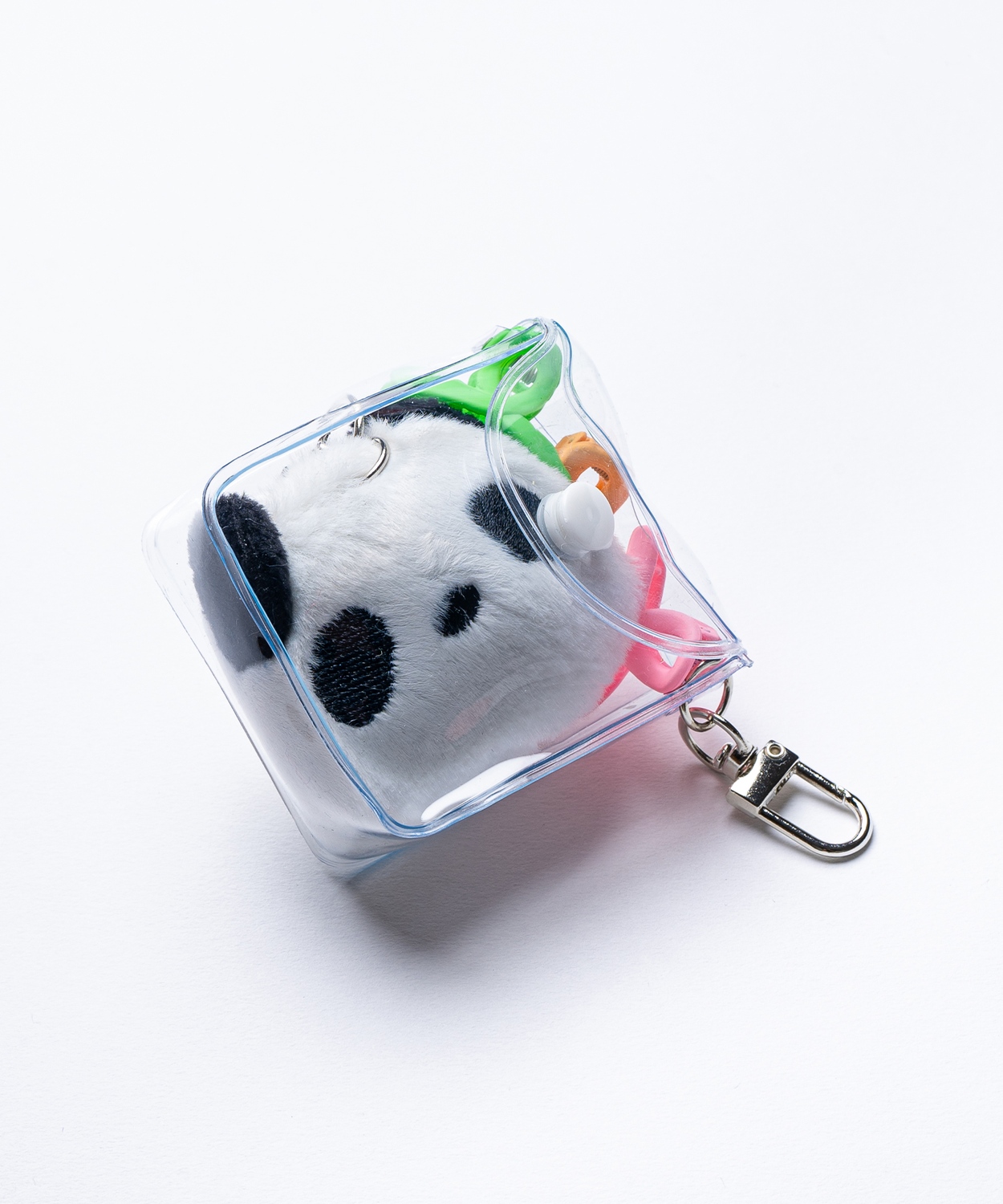 キーホルダー ガチャ詰めポーチ クリアポーチ 刺しゅう マスコット バッグチャーム 韓国ファッション ストリート 雑貨 セット | improves | 10