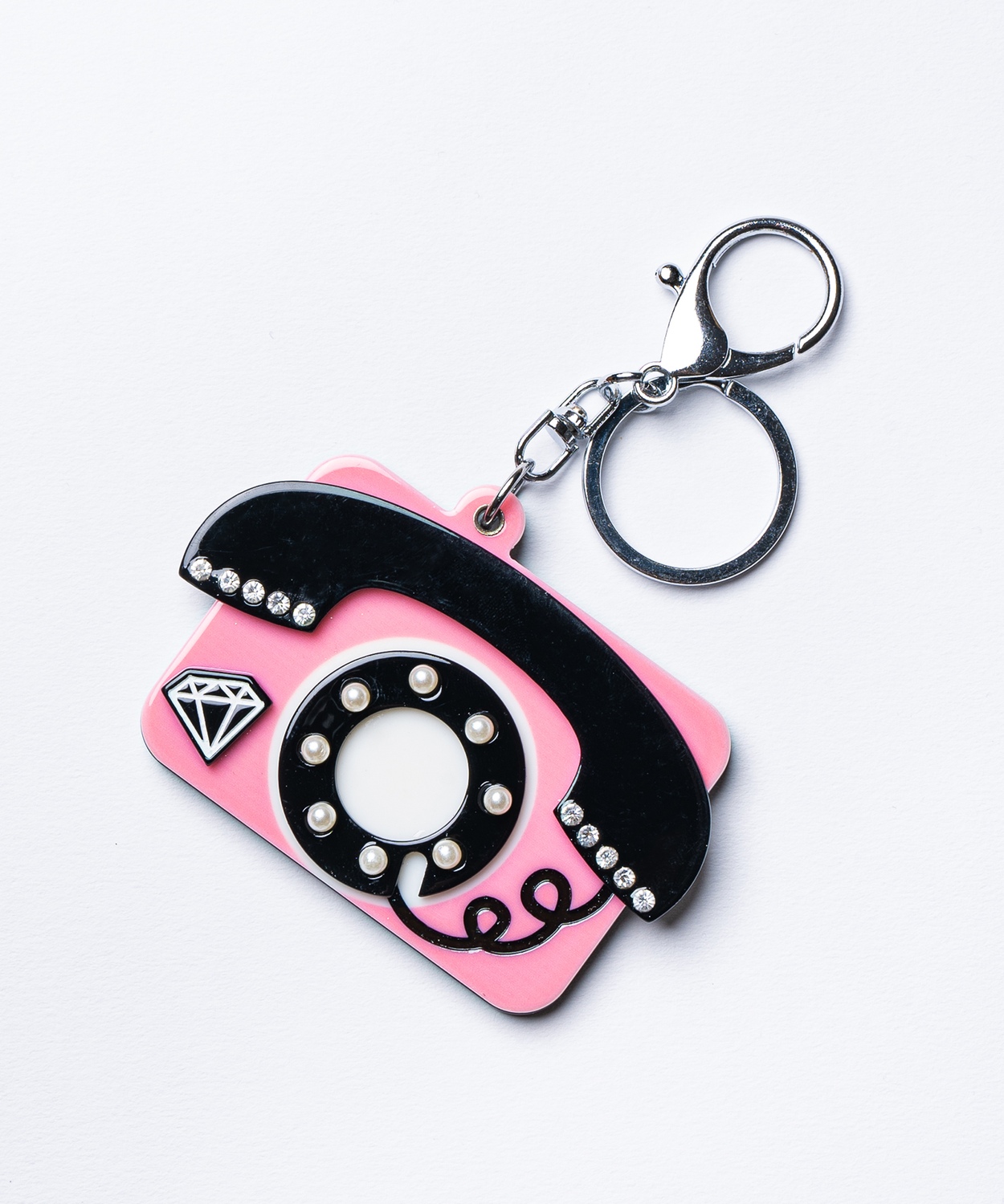 ミラーキーホルダー 鏡 コンパクト スライド アクリル キーリング チャーム 唇 ポップコーン 香水 宇宙 Y2K ストリート ポップ 雑貨 ギフト | improves | 09