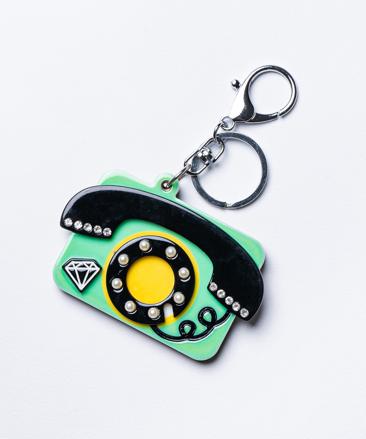 ミラーキーホルダー 鏡 コンパクト スライド アクリル キーリング チャーム 唇 ポップコーン 香水 宇宙 Y2K ストリート ポップ 雑貨 ギフト | improves | 10