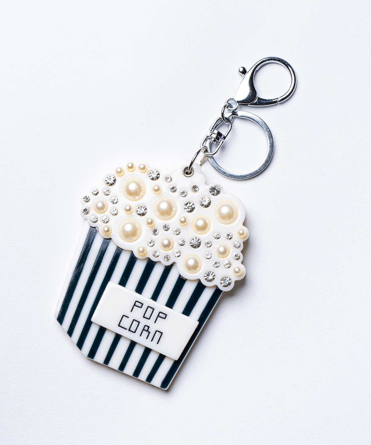 ミラーキーホルダー 鏡 コンパクト スライド アクリル キーリング チャーム 唇 ポップコーン 香水 宇宙 Y2K ストリート ポップ 雑貨 ギフト | improves | 13