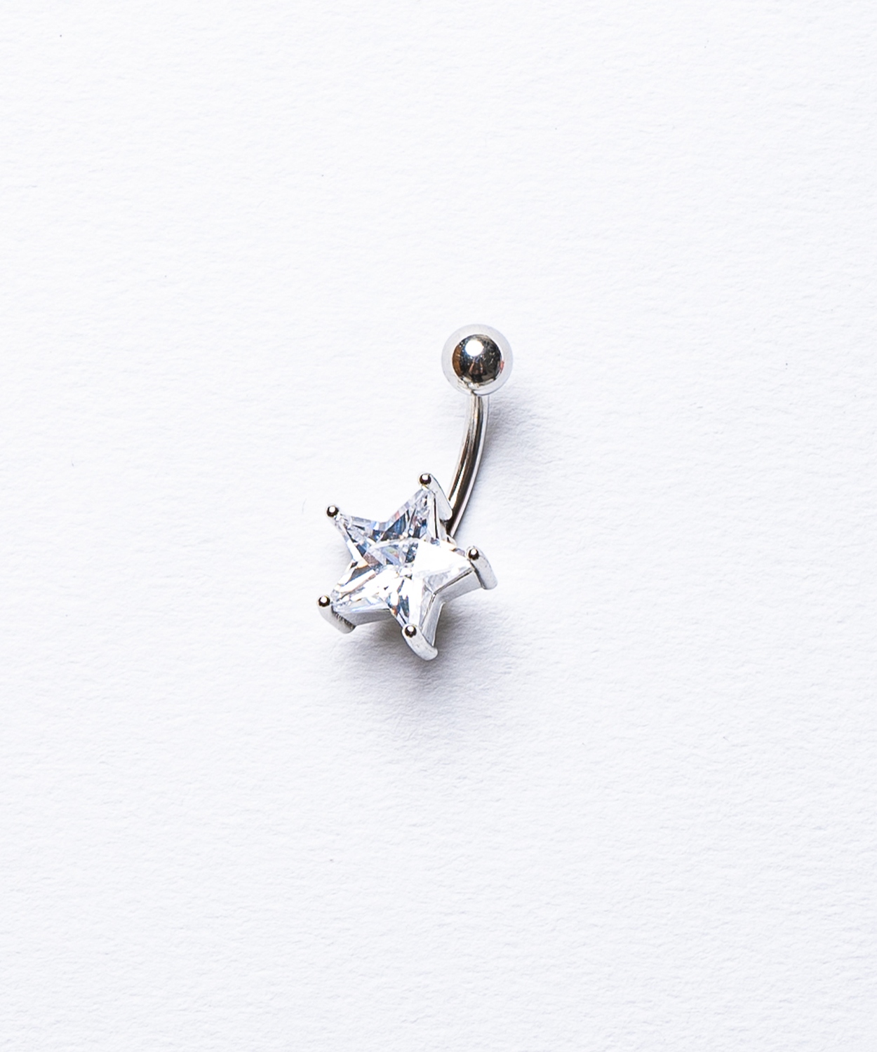 ボディピアス へそピアス 星 スター サージカルステンレス 軟骨 シルバー | improves | 01