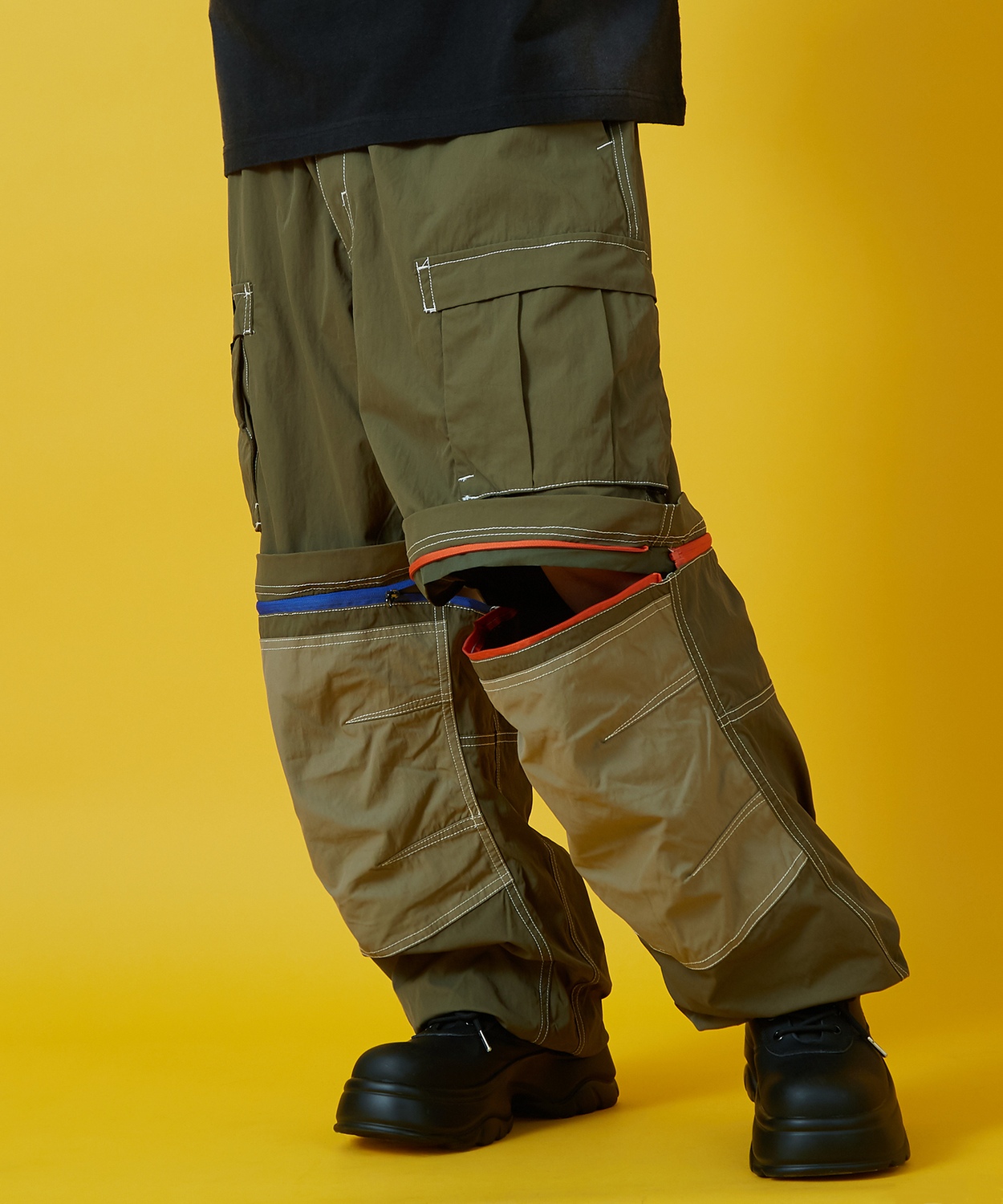 カーゴパンツ メンズ レディース ベルト ショートパンツ Tシャツ アメカジ カジュアル スケーター ストリート 韓国ファッション | improves | 02