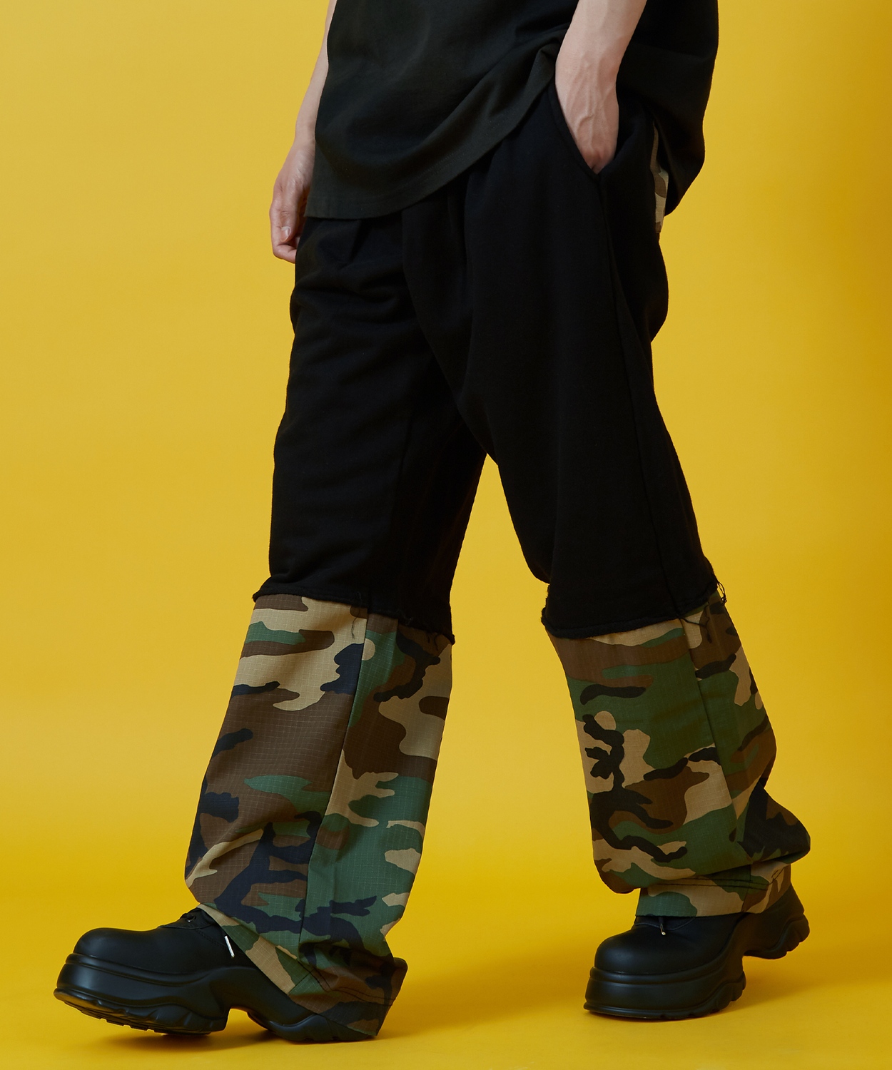 スウェットパンツ メンズ レディース カモフラ ダ Tシャツ アメカジ カジュアル スケーター ストリート 韓国 | improves | 01