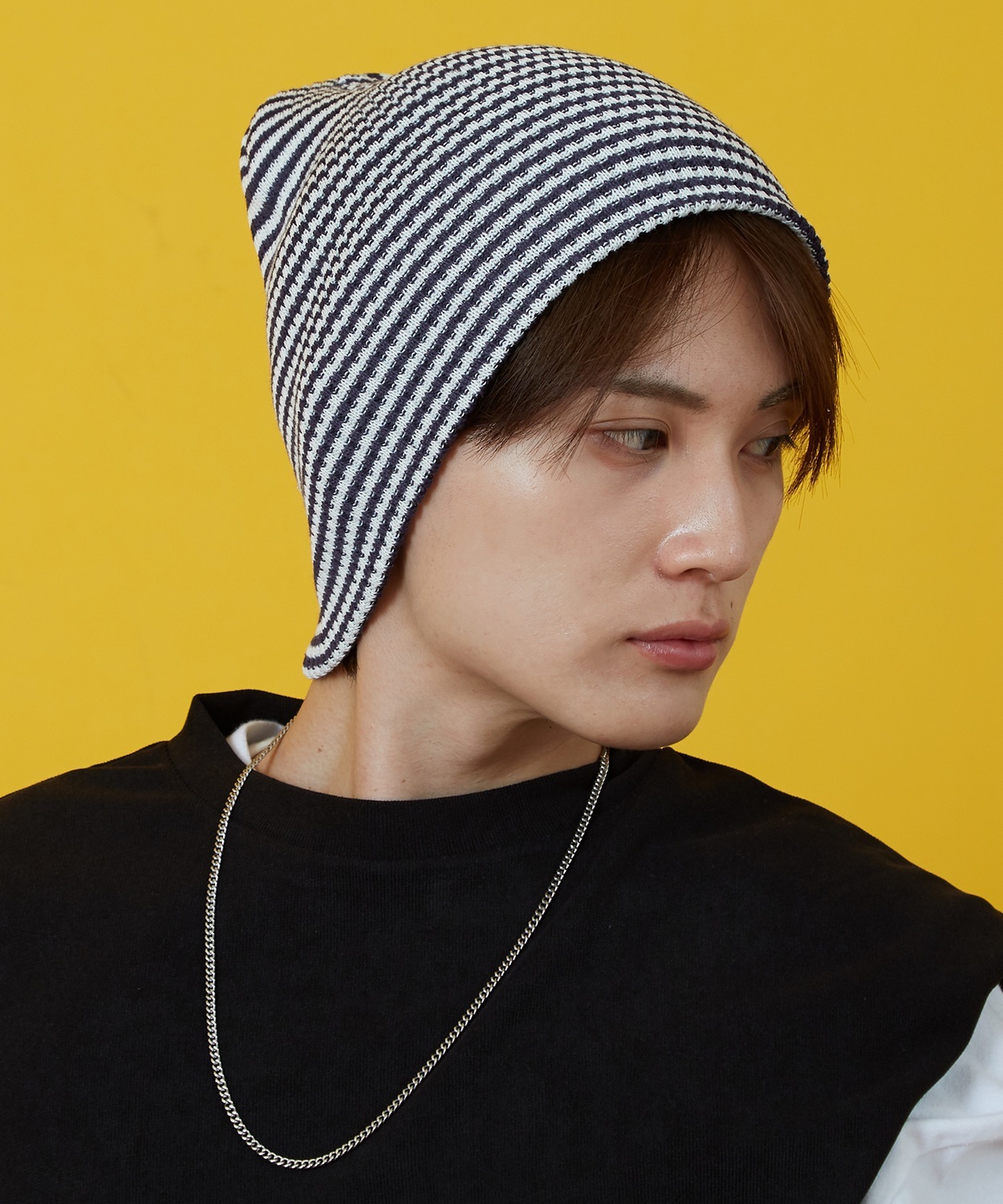 キャップ メンズ レディース ビーニー ニット ボーダー 帽子 ストリート スケーター アメカジ 古着MIX 韓国ファッション | improves | 04