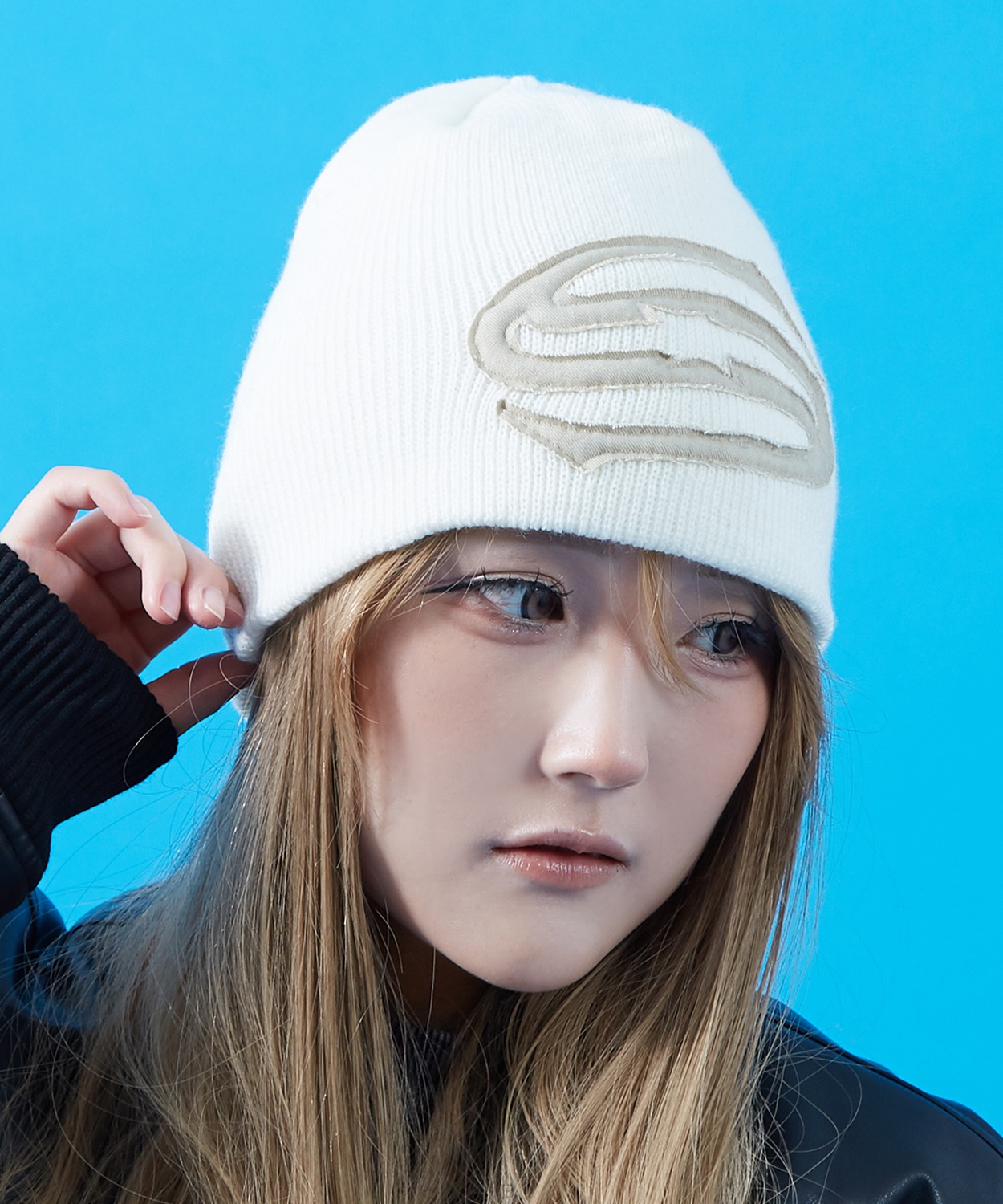 ニット帽 メンズ レディース S字 刺しゅう ニットキャップ ルーズシルエット ロゴビーニー ワッチキャップ ストリート Y2K 韓国ファッション アメカジ | improves | 04